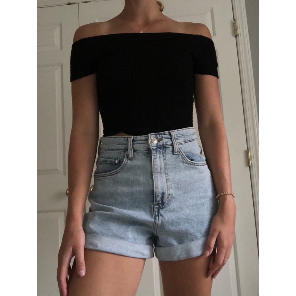 Black Off Shoulder Top